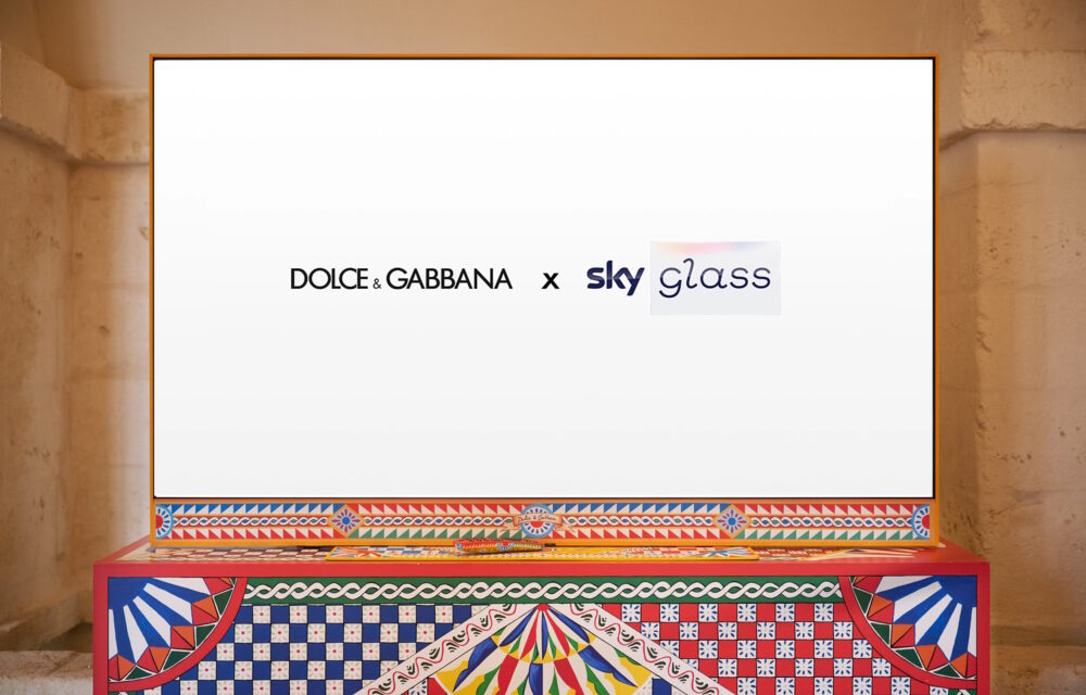 Dolce & Gabbana firmano una linea esclusiva di Sky Glass per unire arte e innovazione