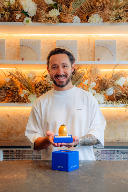 La Prairie e il celebre pasticcere Cédric Grolet hanno realizzato  un capolavoro culinario: uno speciale pasticcino salato al caviale