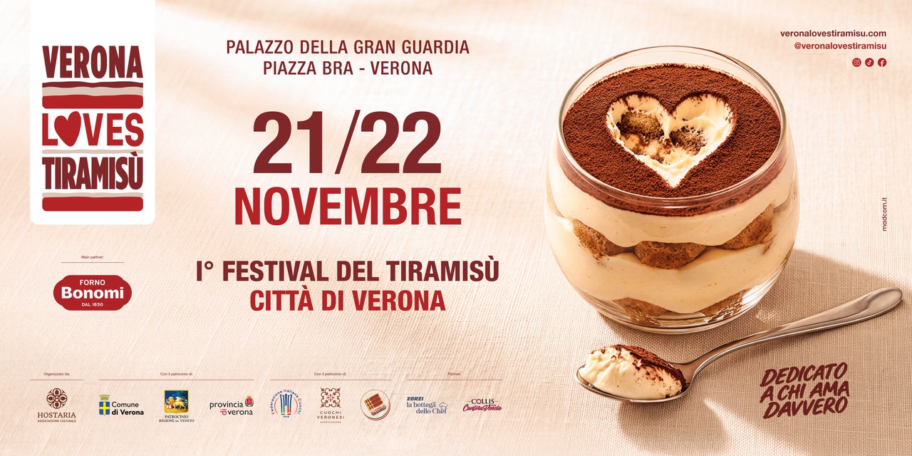 Verona capitale del dolce – Al via la prima edizione di “Verona Loves Tiramisù” alla Gran Guardia